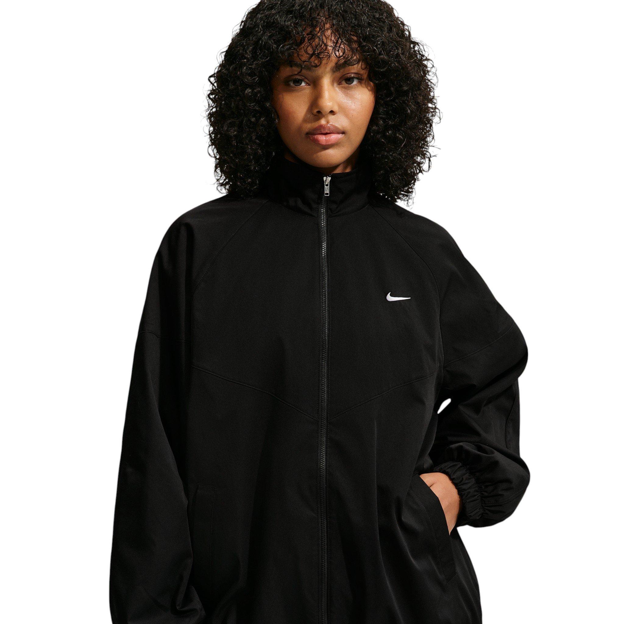 Nike Women's Sportswear Essentials Oversized Track Jacket - Black - BLACK